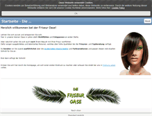 Tablet Screenshot of die-friseur-oase.de